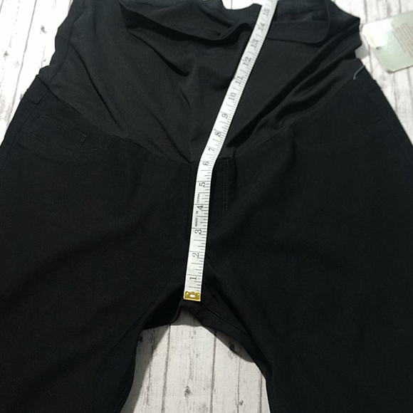 NWT S.O.N.G. Black Straight Leg Maternity Pants - Picture 2 of 10